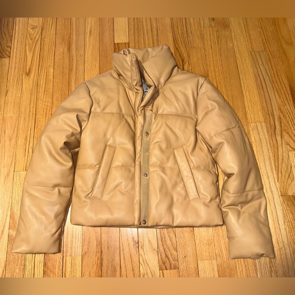 Abercrombie & Fitch Tan Puffer Jacket Size XS - Picture 4 of 10